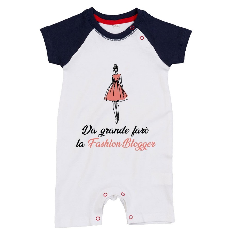 Pagliaccetto neonata da grande farò la fashion blogger Da grande farò