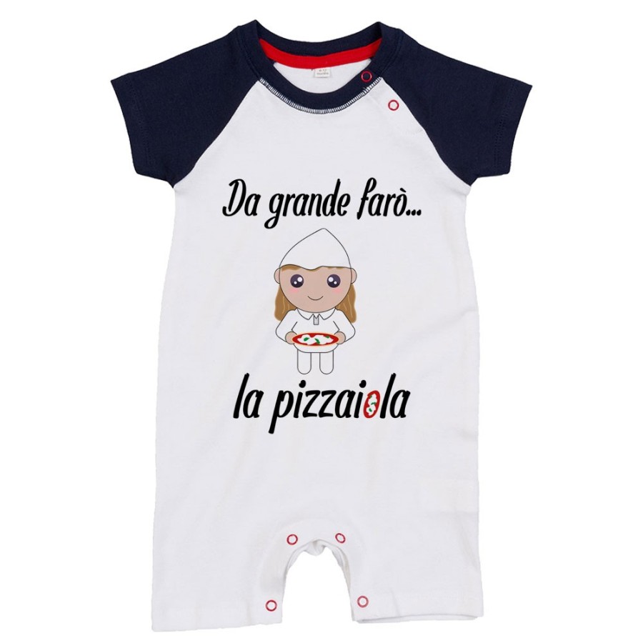 Pagliaccetto neonato da grande farò il pizzaiolo Da grande farò