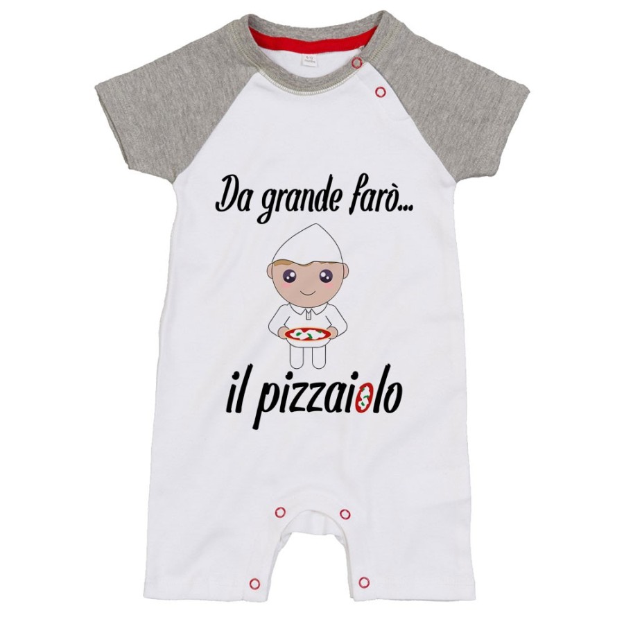 Pagliaccetto neonato da grande farò il pizzaiolo Da grande farò