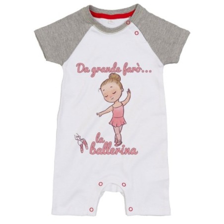 Pagliaccetto neonata da grande farò la ballerina