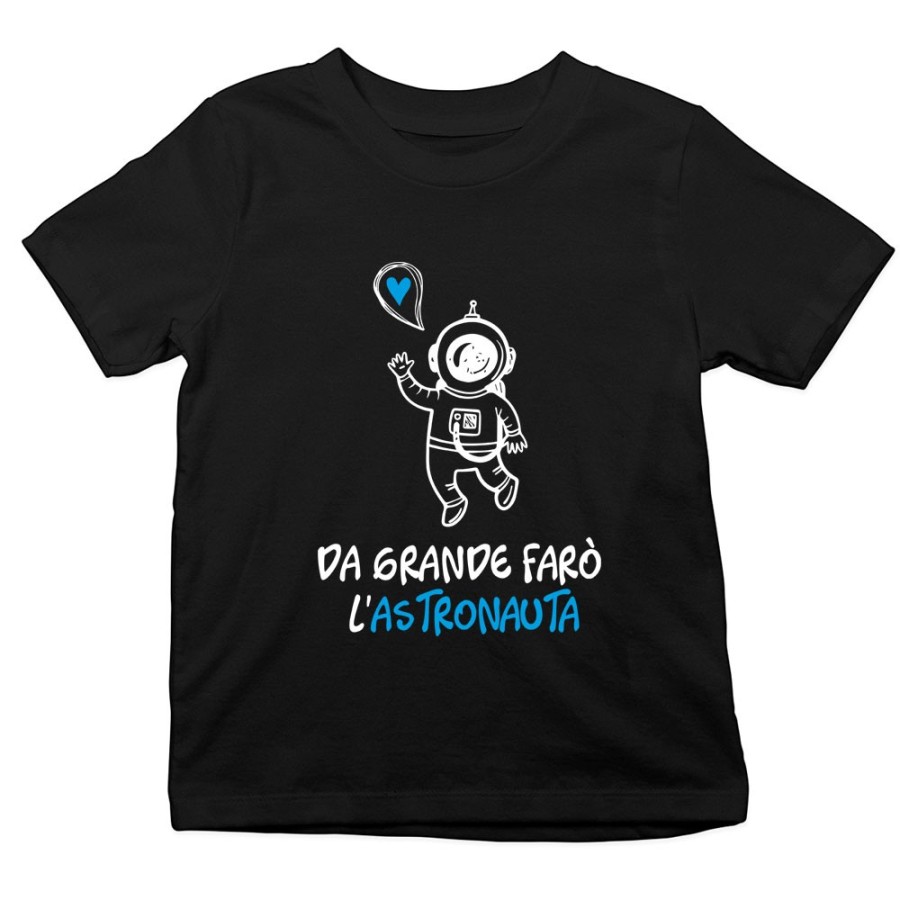 T-shirt bambino da grande farò l'astronauta Da grande farò