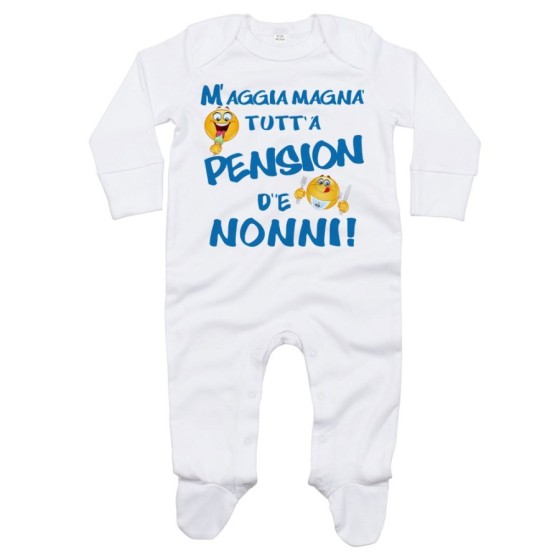 Tutina neonato mi devo mangiare tutta la pensione del nonnodei nonni Per i nonni