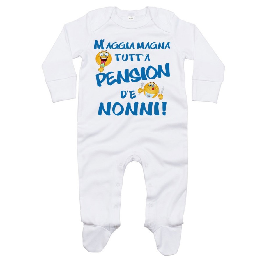 Tutina neonato mi devo mangiare tutta la pensione del nonnodei nonni Per i nonni