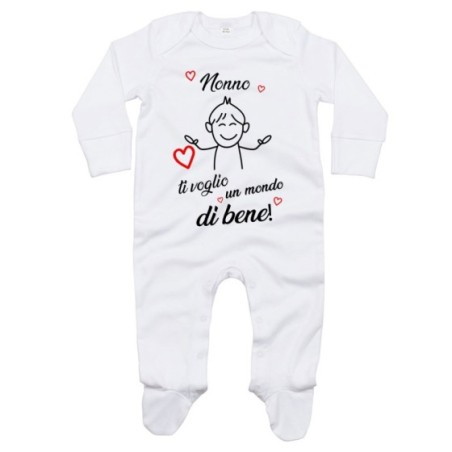 Tutina neonato nonno nonni ti voglio vi voglio un mondo...