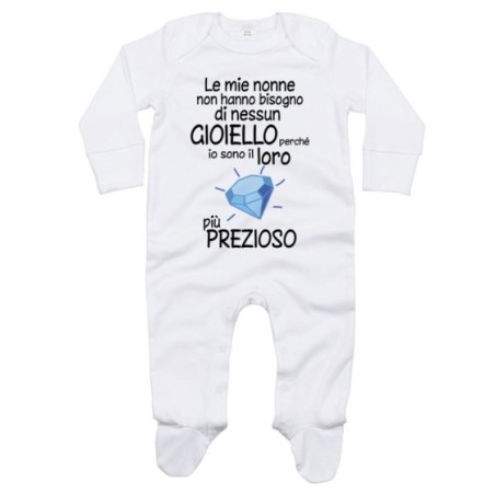 Tutina neonato sono il gioiello più prezioso della nonna...