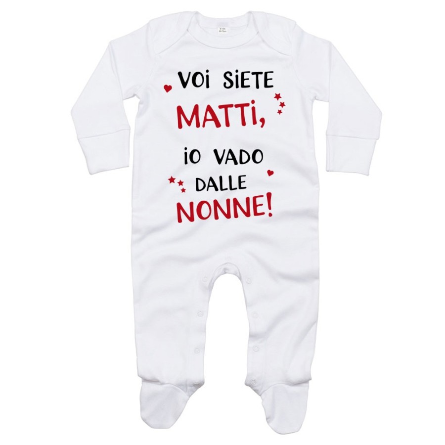 Tutina neonato voi siete matti io vado dal nonni dai nonni Per i nonni