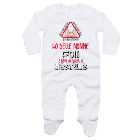 Tutina personalizzabile attenzione ho un nonno dei nonni...