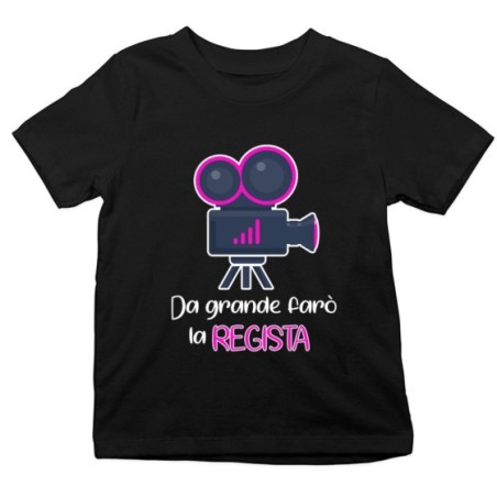 T-shirt bambino da grande farò il regista