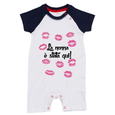 Pagliaccetto neonato personalizzabile con nome nonna è...