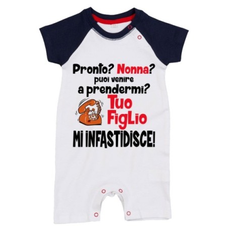Pagliaccetto neonato pronto nonna nonno? puoi venire a prendermi? tua figlio mi infastidisce Per i nonni