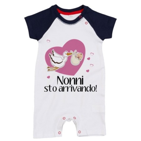 Pagliaccetto neonato nonno nonni sto arrivando con...