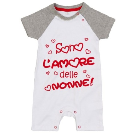 Pagliaccetto neonato personalizzabile con nome sono...