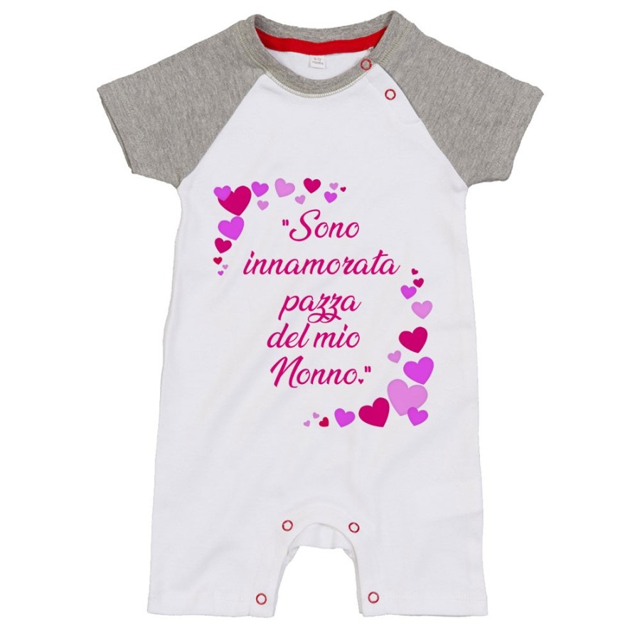Pagliaccetto neonato sono innamorato pazzo del mio nonno dei miei nonni Per i nonni