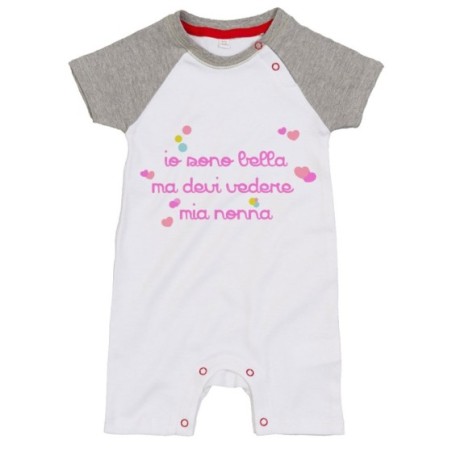 Pagliaccetto neonato personalizzabile con nome io sono...