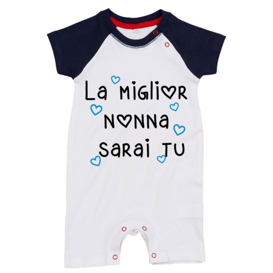 Pagliaccetto neonato il miglior nonno i miglior nonni sarai sarete voi Per i nonni