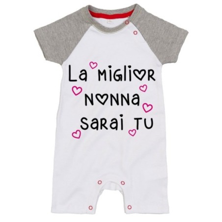 Pagliaccetto neonato il miglior nonno i miglior nonni sarai sarete voi Per i nonni