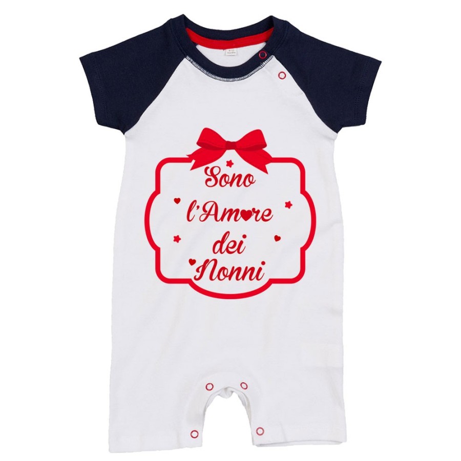 Pagliaccetto personalizzabile con nome sono l'amore di nonno dei nonni con fiocco Per i nonni