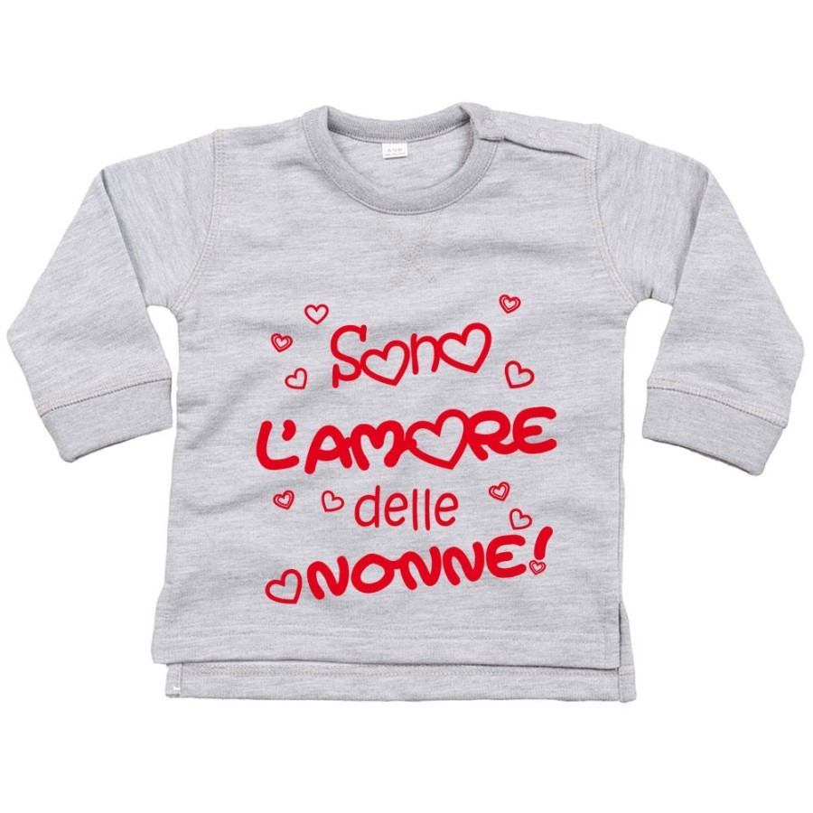 Felpa neonato personalizzabile con nome sono l'amore del nonno dei nonni Per i nonni