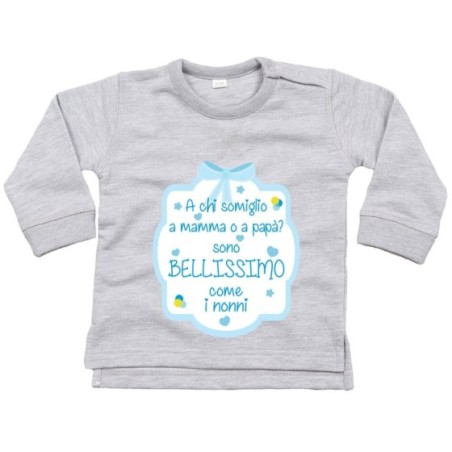 Felpa personalizzabile con nome  a chi somiglio a mamma o...
