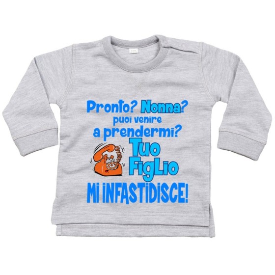 Felpa neonato pronto nonna nonno? puoi venire a prendermi? tua figlio mi infastidisce Per i nonni
