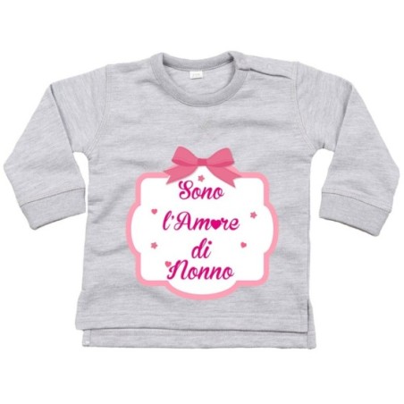Felpa personalizzabile con nome sono l'amore di nonno dei...