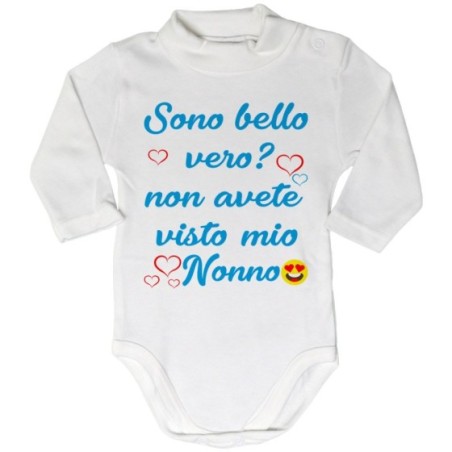 Body lupetto personalizzabile con nome sono bello vero?...
