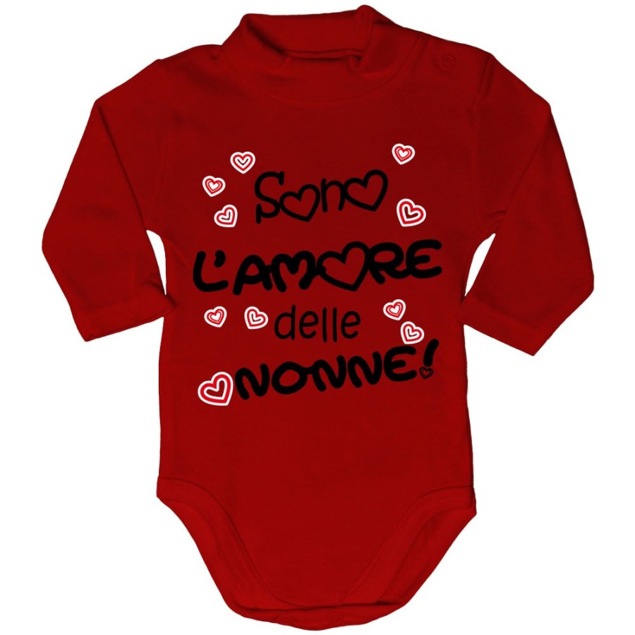 Body lupetto neonato personalizzabile con nome sono l'amore del nonno dei nonni Per i nonni