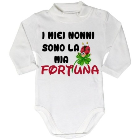 Body lupetto neonato il mio nonno i miei nonni sono la...
