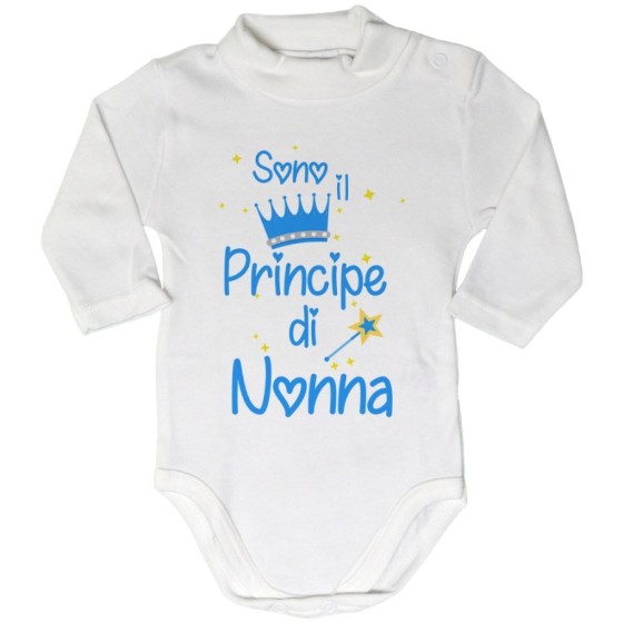 Body lupetto neonato sono il principe del nonno dei nonni Per i nonni