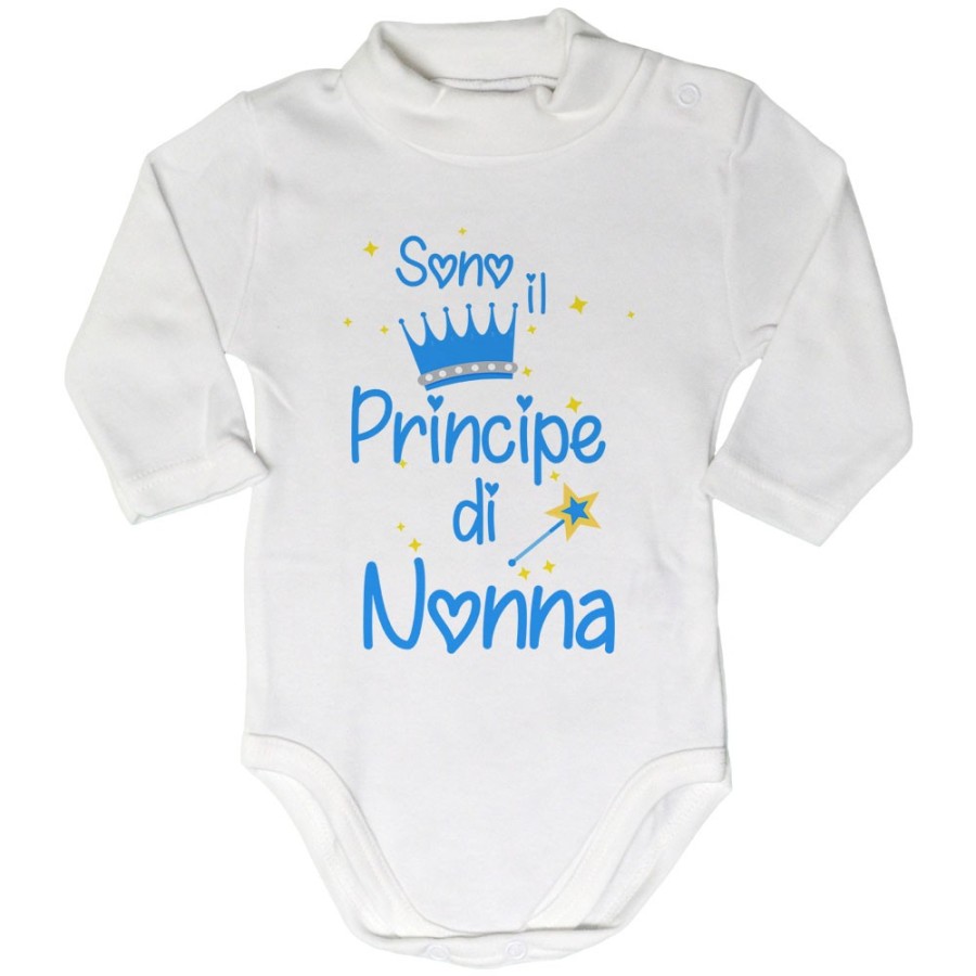 Body lupetto neonato sono il principe del nonno dei nonni Per i nonni