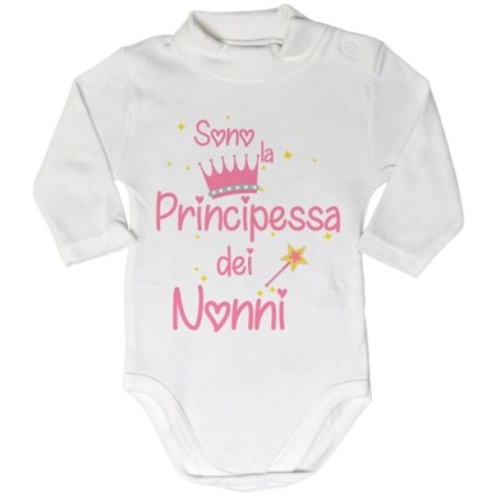 Body lupetto neonato sono il principe del nonno dei nonni Per i nonni