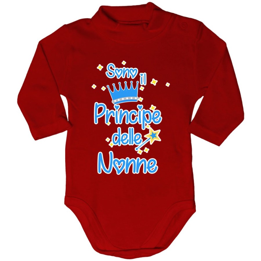 Body lupetto neonato sono il principe del nonno dei nonni Per i nonni