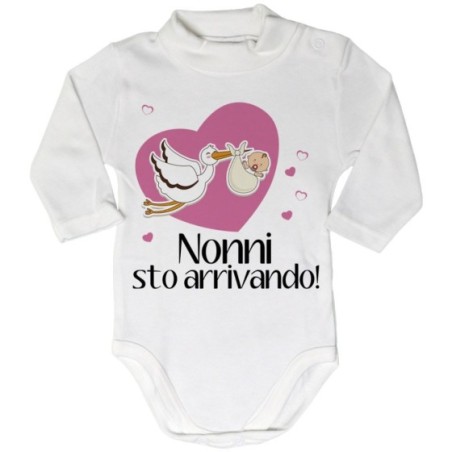 Body lupetto neonato nonno nonni sto arrivando con...