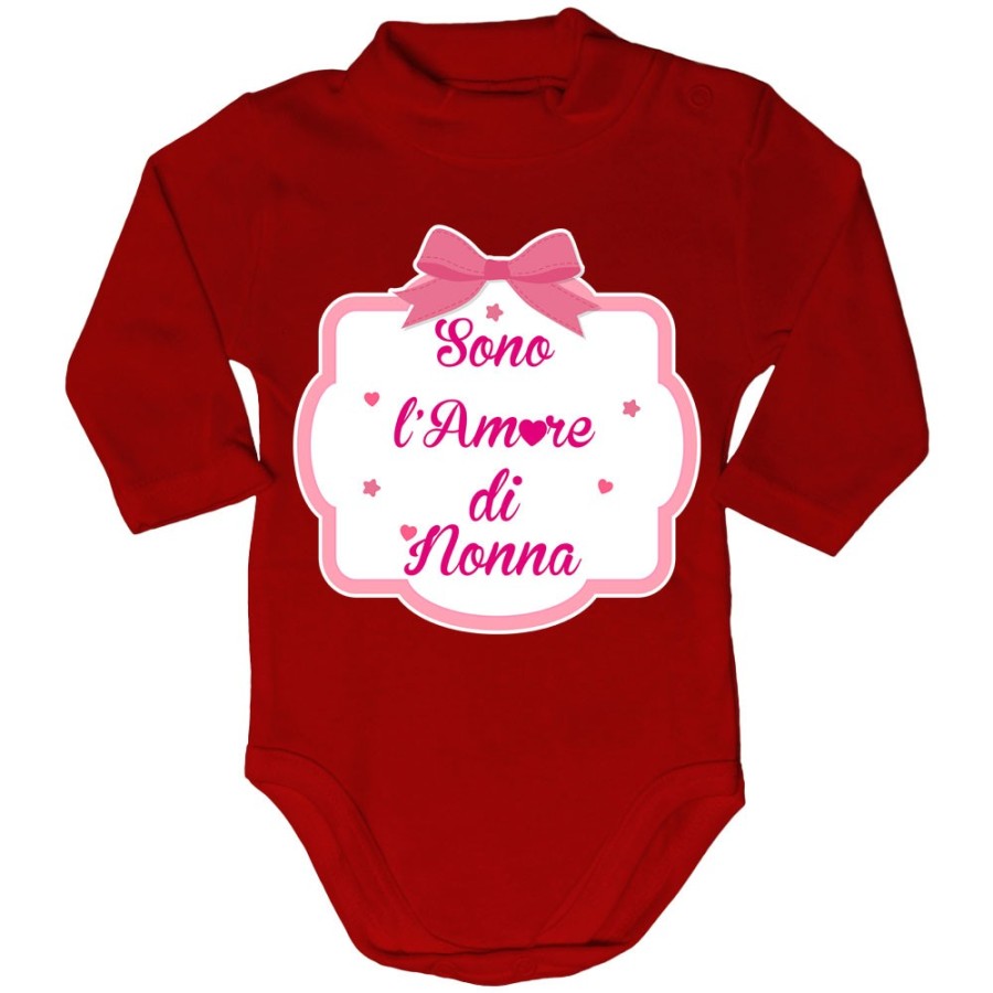 Body lupetto personalizzabile con nome sono l'amore di nonno dei nonni con fiocco Per i nonni