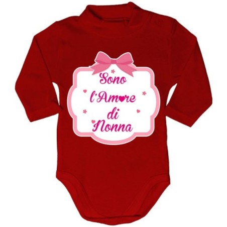 Body lupetto personalizzabile con nome sono l'amore di nonno dei nonni con fiocco Per i nonni