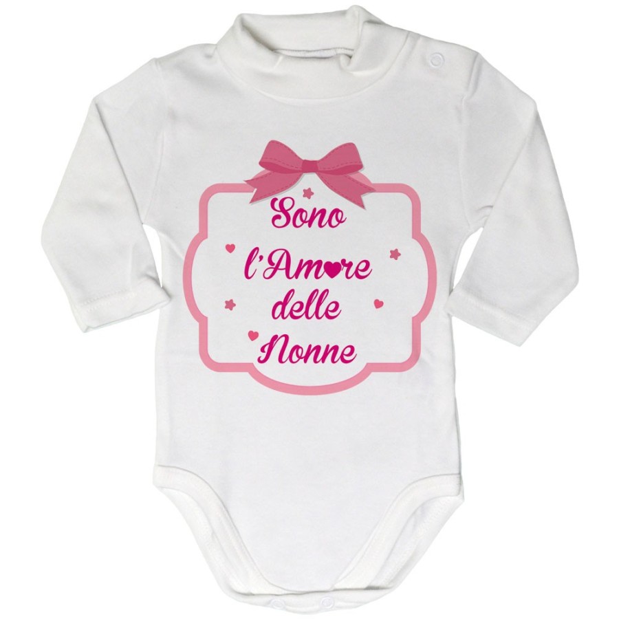 Body lupetto personalizzabile con nome sono l'amore di nonno dei nonni con fiocco Per i nonni