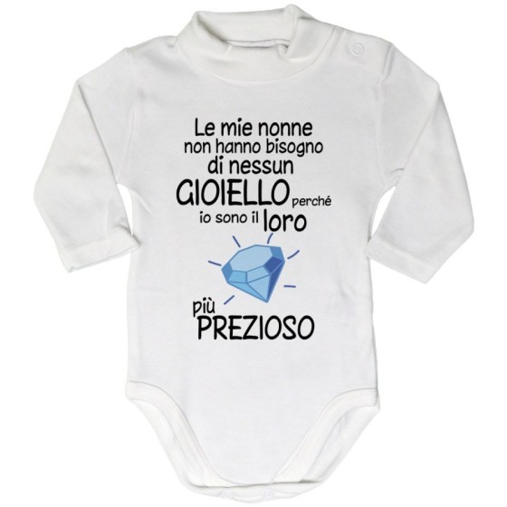 Body lupetto neonato sono il gioiello più prezioso della nonna dei nonni Per i nonni