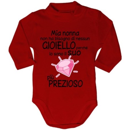 Body lupetto neonato sono il gioiello più prezioso della nonna dei nonni Per i nonni