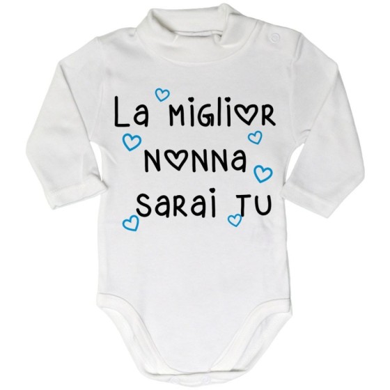 Body lupetto neonato il miglior nonno i miglior nonni sarai sarete voi Per i nonni