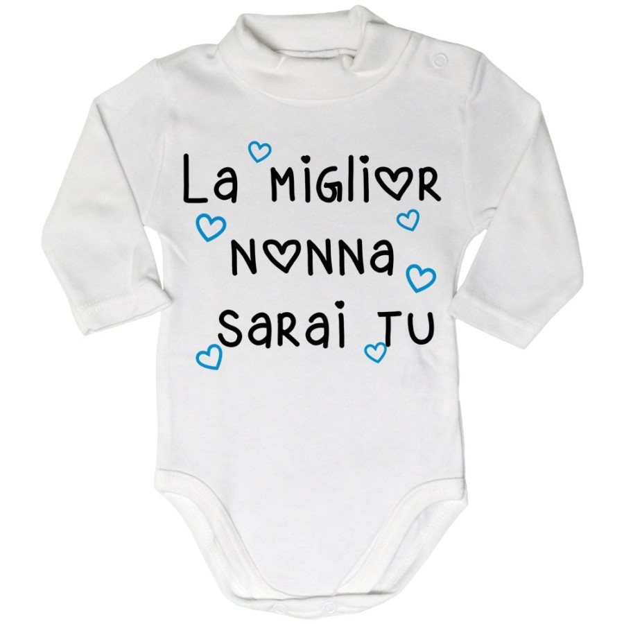 Body lupetto neonato il miglior nonno i miglior nonni sarai sarete voi Per i nonni