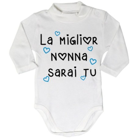 Body lupetto neonato il miglior nonno i miglior nonni...