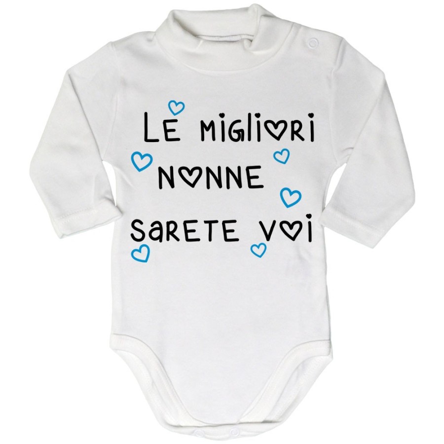 Body lupetto neonato il miglior nonno i miglior nonni sarai sarete voi Per i nonni