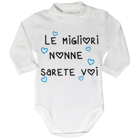 Body lupetto neonato il miglior nonno i miglior nonni sarai sarete voi Per i nonni