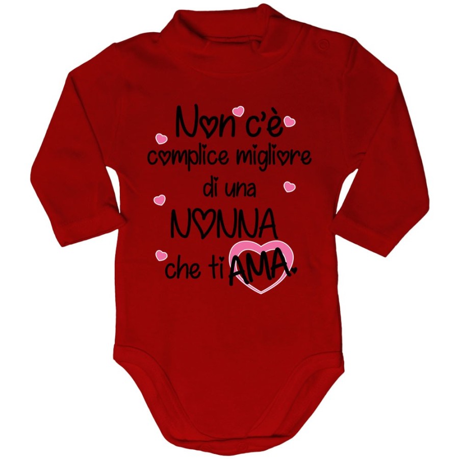 Body lupetto neonato non c'è complice migliore di un nonno di una nonna che ti ama Per i nonni
