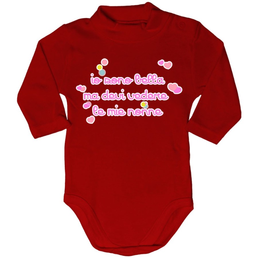 Body lupetto neonato personalizzabile con nome io sono bella ma devi vedere mio nonno i miei nonni Per i nonni