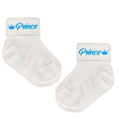 Calzini neonato prince con corona Divertenti
