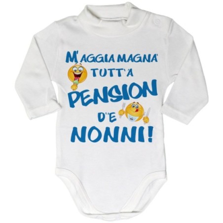 Body lupetto neonato mi devo mangiare tutta la pensione...