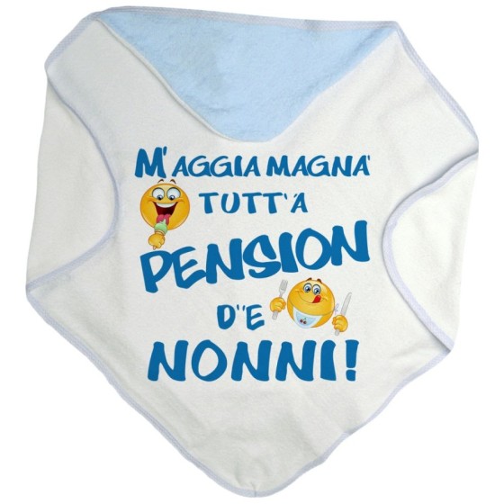 Accappatoio neonato mi devo mangiare tutta la pensione del nonnodei nonni Per i nonni