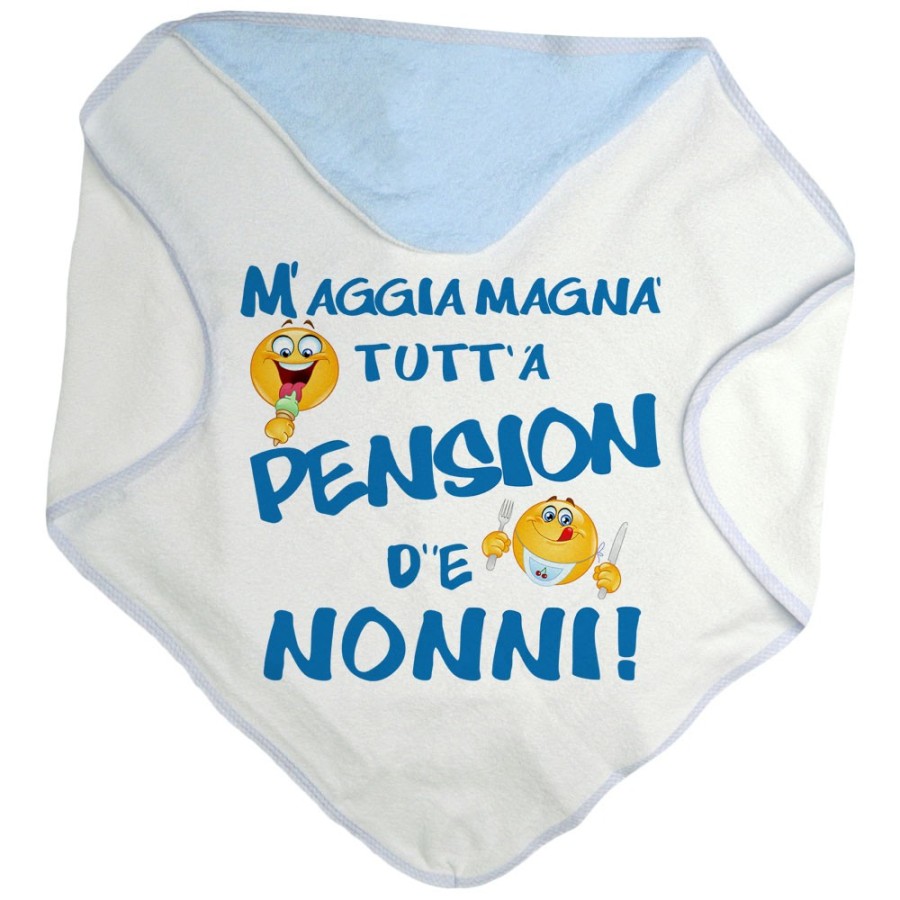 Accappatoio neonato mi devo mangiare tutta la pensione del nonnodei nonni Per i nonni