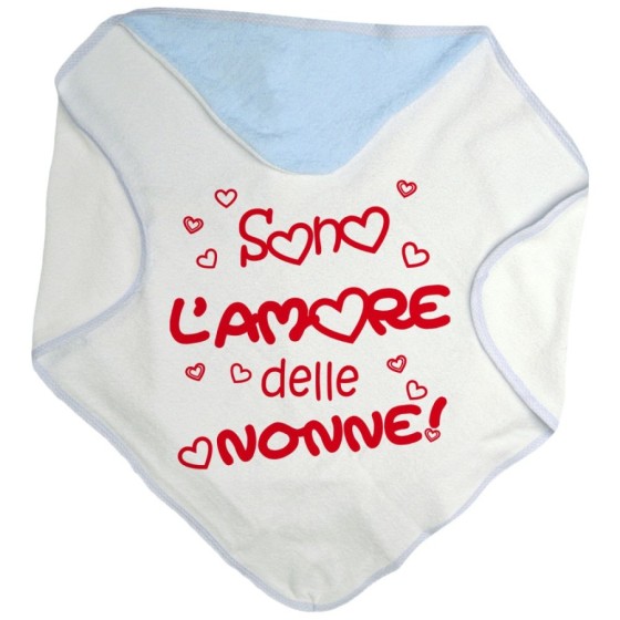 Accappatoio neonato personalizzabile con nome sono l'amore del nonno dei nonni Per i nonni